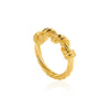 Wholesale Ring Copper Geometric Light Luxury Style Electroplating