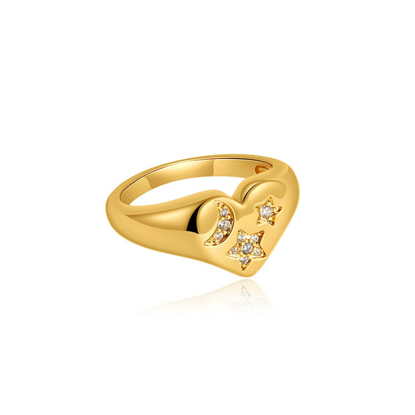 Wholesale Ring Copper Geometric Light Luxury Style Electroplating