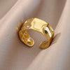 Wholesale Ring Copper Geometric Light Luxury Style With Color Zircon 18K Gold Plated
