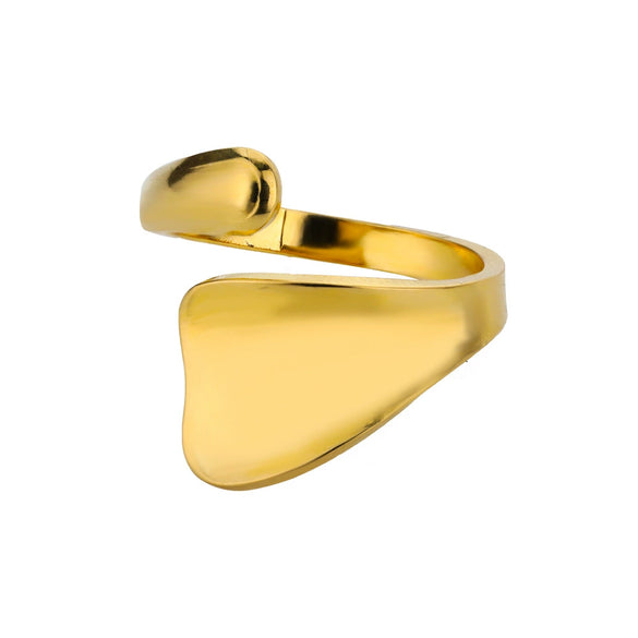 Wholesale Ring Copper Geometric Minimalist Style Set With Gold Unisex Opening Ring