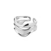 Wholesale Ring Copper Geometric Minimalist Style Set With Gold Unisex Opening Ring