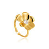 Wholesale Ring Copper Geometric Open Irregular Shape Electroplating