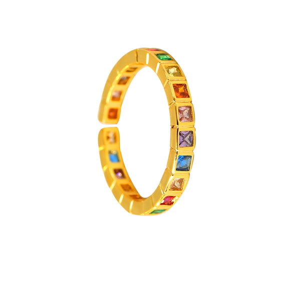 Wholesale Ring Copper Geometric Retro Court Style Electroplating For Women