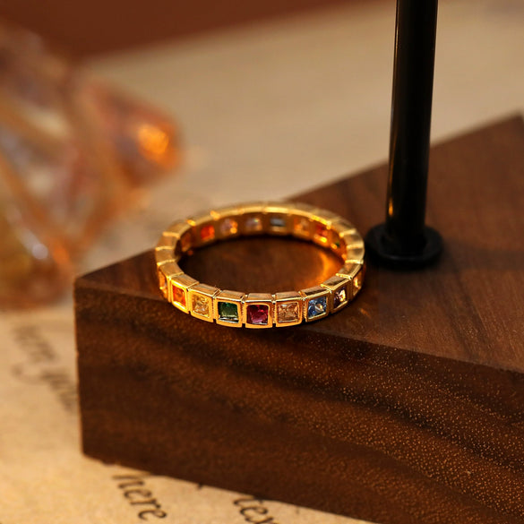Wholesale Ring Copper Geometric Retro Court Style Electroplating For Women