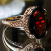 Wholesale Ring Copper Geometric Style Inlaid Zircon Women's