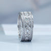 Wholesale Ring Copper Geometric Zirconia Hiphop Style Unisex