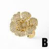 Wholesale Ring Copper Gold Plated Geometric Pattern Female