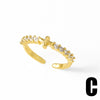 Wholesale Ring Copper Gold Plated Oil Dripping Mushroom Insect Style Unisex