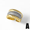 Wholesale Ring Copper Goldplated Geometric Minimalist Style Unisex