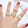 Wholesale Ring Copper Goldplated Geometric Minimalist Style Unisex