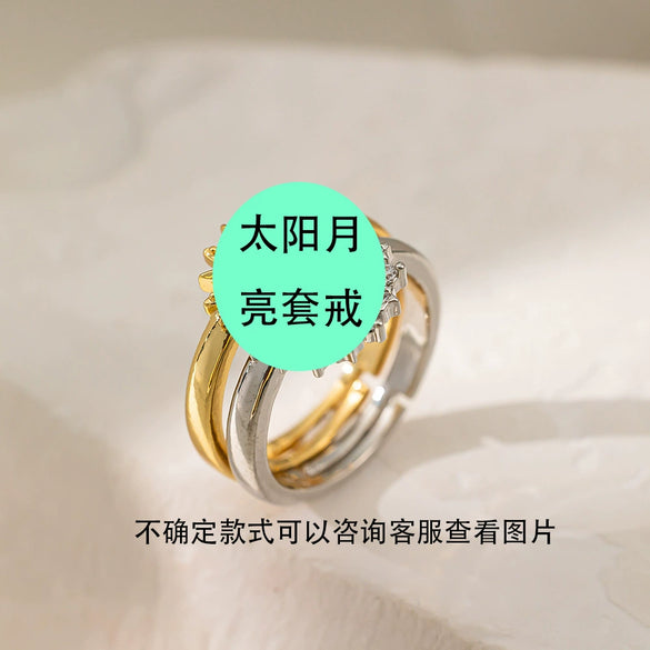 Wholesale Ring Copper Inlaid Rhinestone Geometric Bow Wave Animal Zodiac Butterfly Snake Style