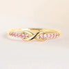 Wholesale Ring Copper Inlaid Zircon With Letters Numbers Text Pattern For Women