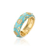Wholesale Ring Copper 18K Gold Plated Geometric Micro Inlay Women's Retro Bohemian Style
