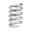 Wholesale Ring Copper 18K Gold Plated Geometric Wave Multi Layer Irregular Spiral Style