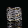 Wholesale Ring Copper Microinlaid Zircon Geometric Ins Style