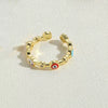 Wholesale Ring Copper Plated Real Gold Geometric Style Jewelry For Women