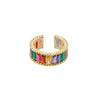 Wholesale Ring Copper Real Gold Plated Geometric Fashion Light Luxury Unisex