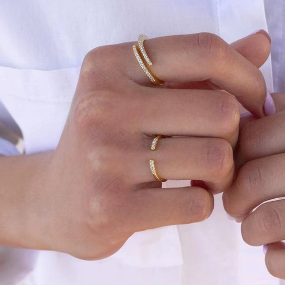 Wholesale Ring Copper Retro Geometric Style Electroplated