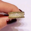 Wholesale Ring Copper Zircon Geometric Fashion Minimalist Female Ring
