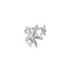 Wholesale Ring Imitation Pearl Stainless Steel Geometric Heart Electroplated