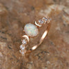 Wholesale Ring Retro Oval Copper Zirconia Geometric Design Women's Minimalist
