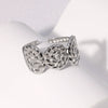 Wholesale Ring Retro Twist Design Goldplated Stainless Steel Geometric Style