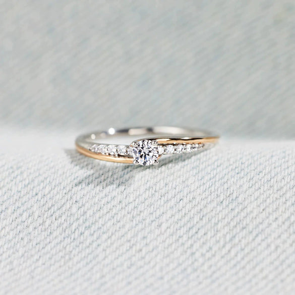 Wholesale Ring S925 Pure Silver Geometric Electroplating Women's