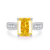 Wholesale Ring S925 Silver Geometric Light Luxury Style Set With Diamonds Ice Flower Cut