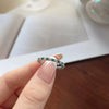 Wholesale Ring S925 Sterling Silver Geometric British Retro Light Luxury Electroplated