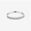 Wholesale Ring S925 Sterling Silver Geometric Design Zircon Electroplated Platinum 18K Gold