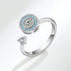 Wholesale Ring S925 Sterling Silver Geometric Electroplating Creative Opening Adjustable Ring For Men And Women