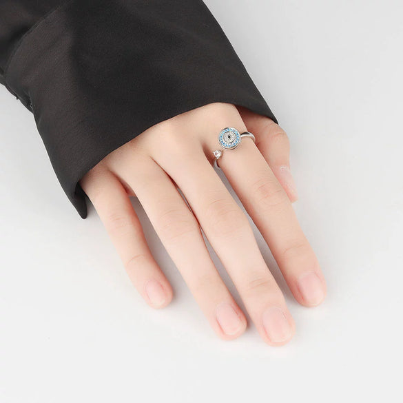 Wholesale Ring S925 Sterling Silver Geometric Electroplating Creative Opening Adjustable Ring For Men And Women