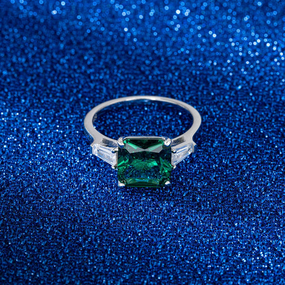 Wholesale Ring S925 Sterling Silver Geometric Electroplating Women's