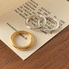 Wholesale Ring S925 Sterling Silver Geometric Simple Electroplated