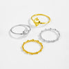 Wholesale Ring S925 Sterling Silver Geometric Style Electroplated