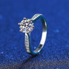 Wholesale Ring S925 Sterling Silver Geometric The Crown Micro Inlay Moissanite For Women