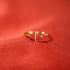 Wholesale Ring S925 Sterling Silver Geometric Tshaped Electroplated For Women