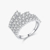 Wholesale Ring S925 Sterling Silver Geometric Wave Style