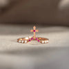 Wholesale Ring S925 Sterling Silver Pearl Cross Geometric Electroplating Women's