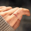 Wholesale Ring S925 Sterling Silver Pearl Cross Geometric Electroplating Women's