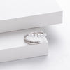 Wholesale Ring S925 Sterling Silver Pearl Wheat Floral Retro Style Electroplated