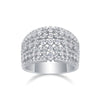 Wholesale Ring 925 Silver Geometric Fashion Style Set With Diamonds For Women