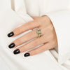 Wholesale Ring Silver Glasses Dog Adjusting Opening Geometric Electroplated