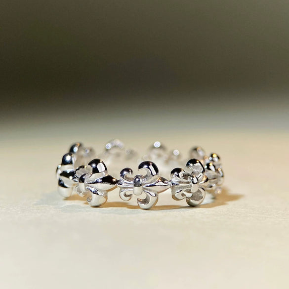 Wholesale Ring 925 Silver Goldplated Geometric Retro Fashion Style For Women