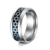 Wholesale Ring Stainless Steel Cut Out Sixpointed Star Fivepointed Star Dripping Oil Unisex Retro Simple Accessories