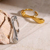 Wholesale Ring Stainless Steel Drop Shape Electroplated Luxury Style