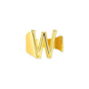 Wholesale Ring Stainless Steel English Letter Retro Ins Style Electroplated