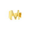 Wholesale Ring Stainless Steel English Letter Retro Ins Style Electroplated
