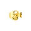Wholesale Ring Stainless Steel English Letter Retro Ins Style Electroplated