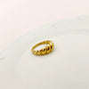 Wholesale Ring Stainless Steel French Retro Geometric Twist Braid Electroplating For Women